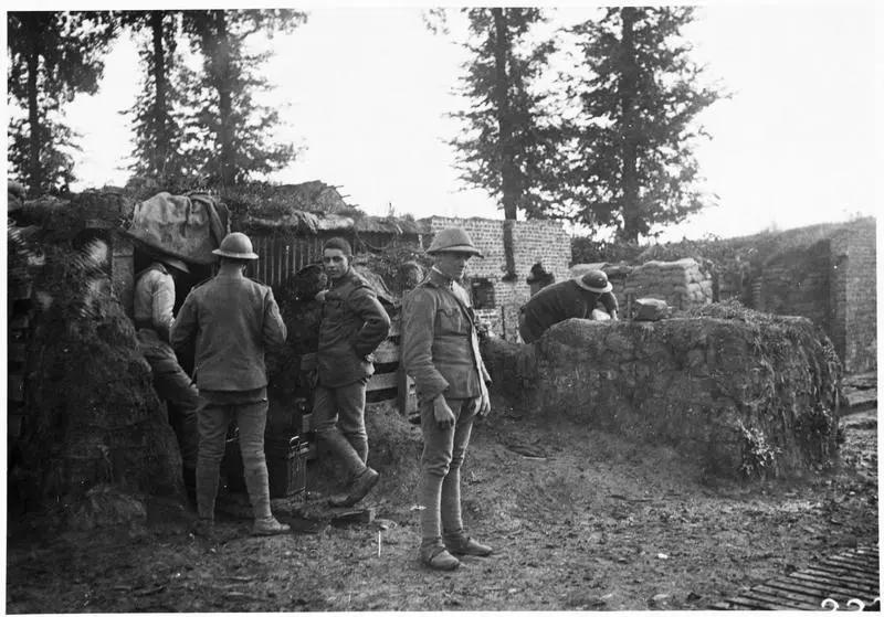 1917.11, Soldats du génie dans le secteur de Fauquissart