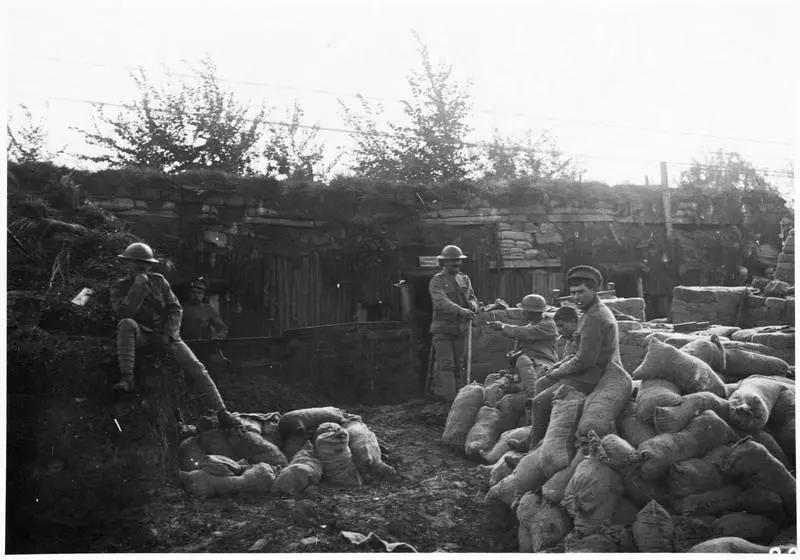 1917.11, Un poste de commandement dans le secteur de Fauquissart