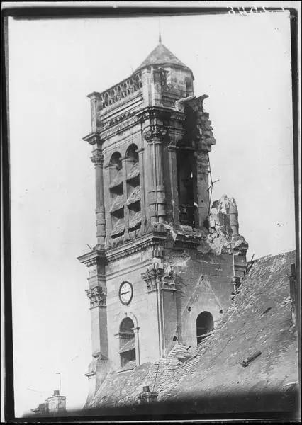 1916.11, Abbaye Saint-Léger (ancienne), Clocher de l'église Saint-Léger