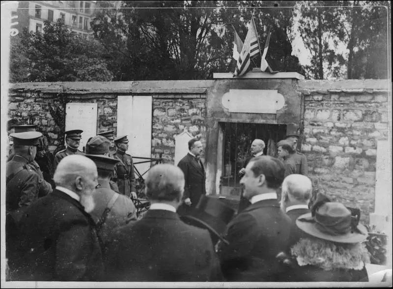 Au cimetière de Picpus, discours d'André Tardieu devant la tombe de Lafayette