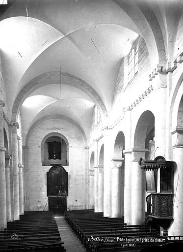 1887.07, Eglise Notre-Dame de Galilée dite Petite église, Vue intérieure de la nef, vers l'entrée