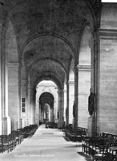 1905 (avant), Cathédrale Saint-Louis, Vue intérieure du bas-côté