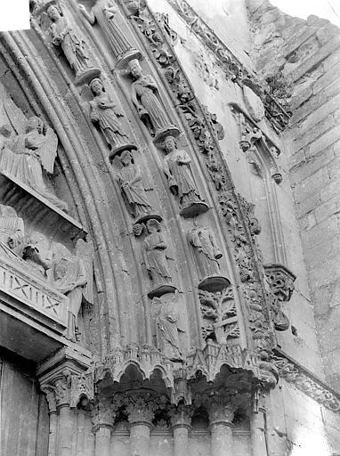 1919 (avant), Basilique Notre-Dame-de-Bonne-Garde ; Abbaye (ancienne), Portail de la façade ouest : Voussures de droite