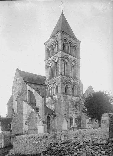 1910, Eglise, Clocher, au sud-ouest