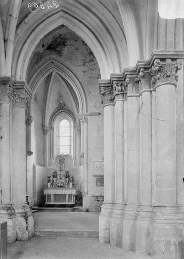 1910, Eglise, Bas-côté nord et absidiole