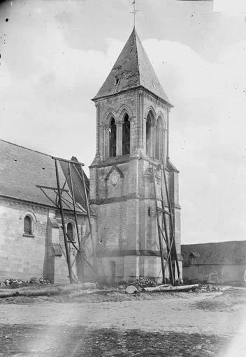 1914 (avant), Eglise Saint-Martin de Namps-au-Val, Clocher