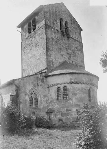 1914 (avant), Eglise de la Viéville, Abside et clocher