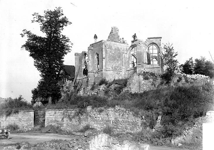 1920, Eglise, Ruines, côté est