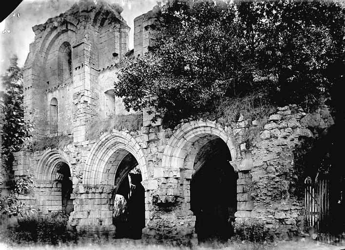 Abbaye de Vauclair (ancienne), Façade: ruines