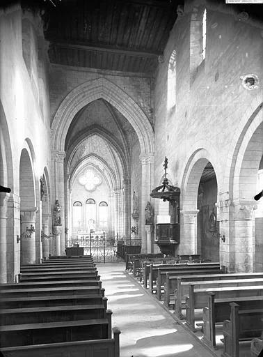 1920, Eglise Notre-Dame, Nef, vue de l'entrée