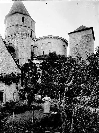 Eglise, abside et clocher