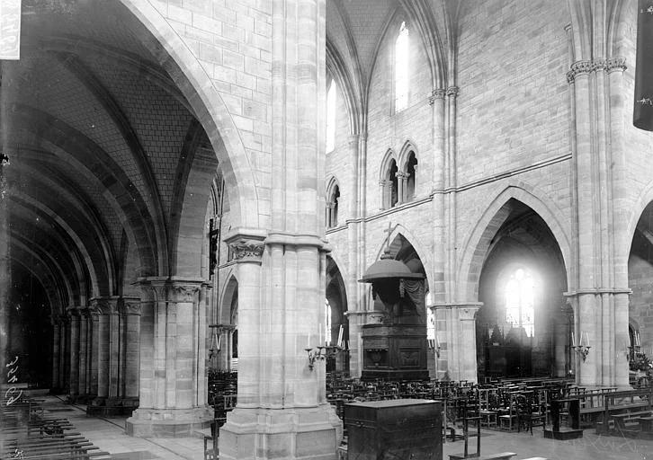 Eglise abbatiale (ancienne), Vue diagonale