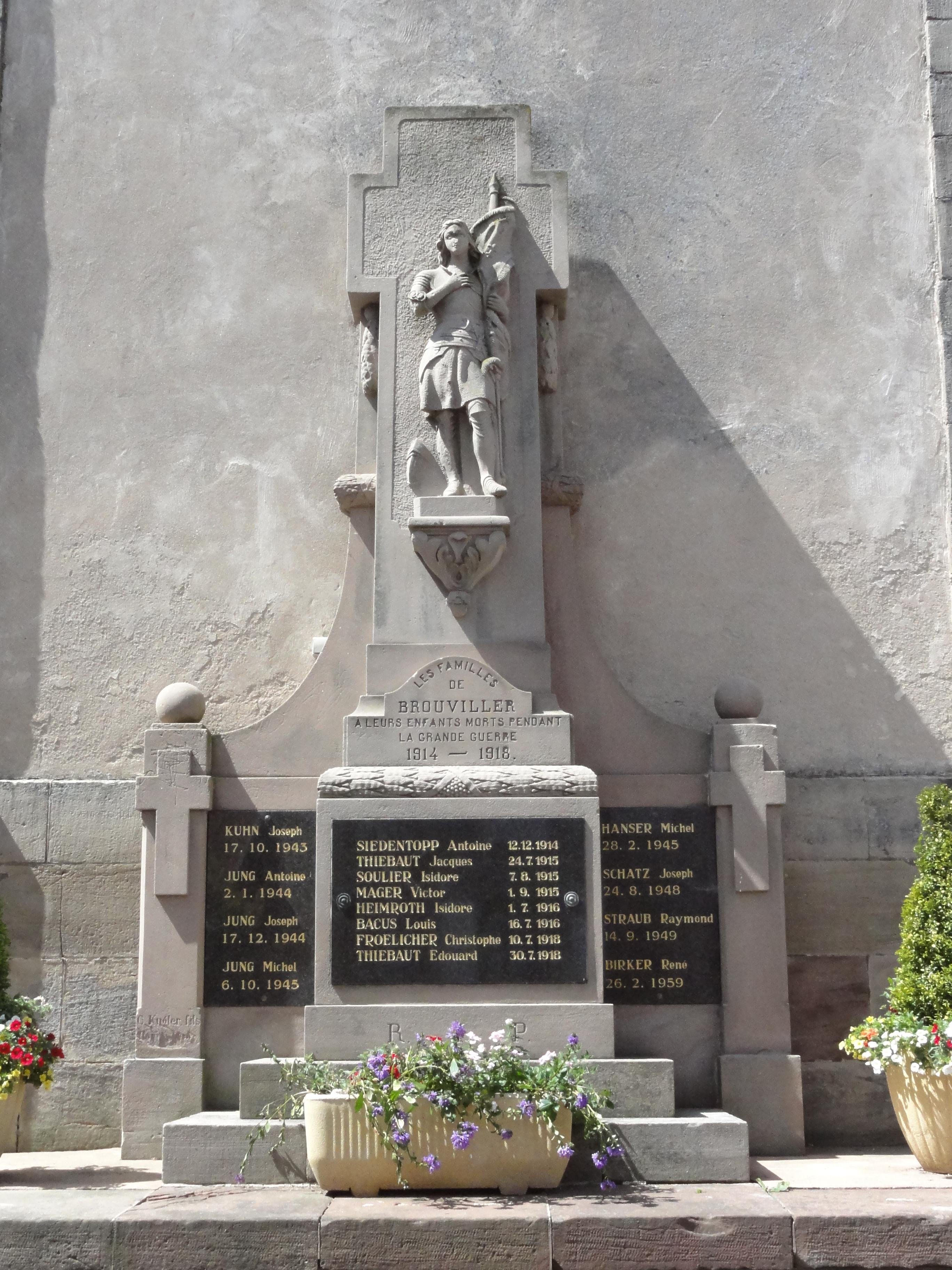 Brouviller (Moselle) Monument aux morts