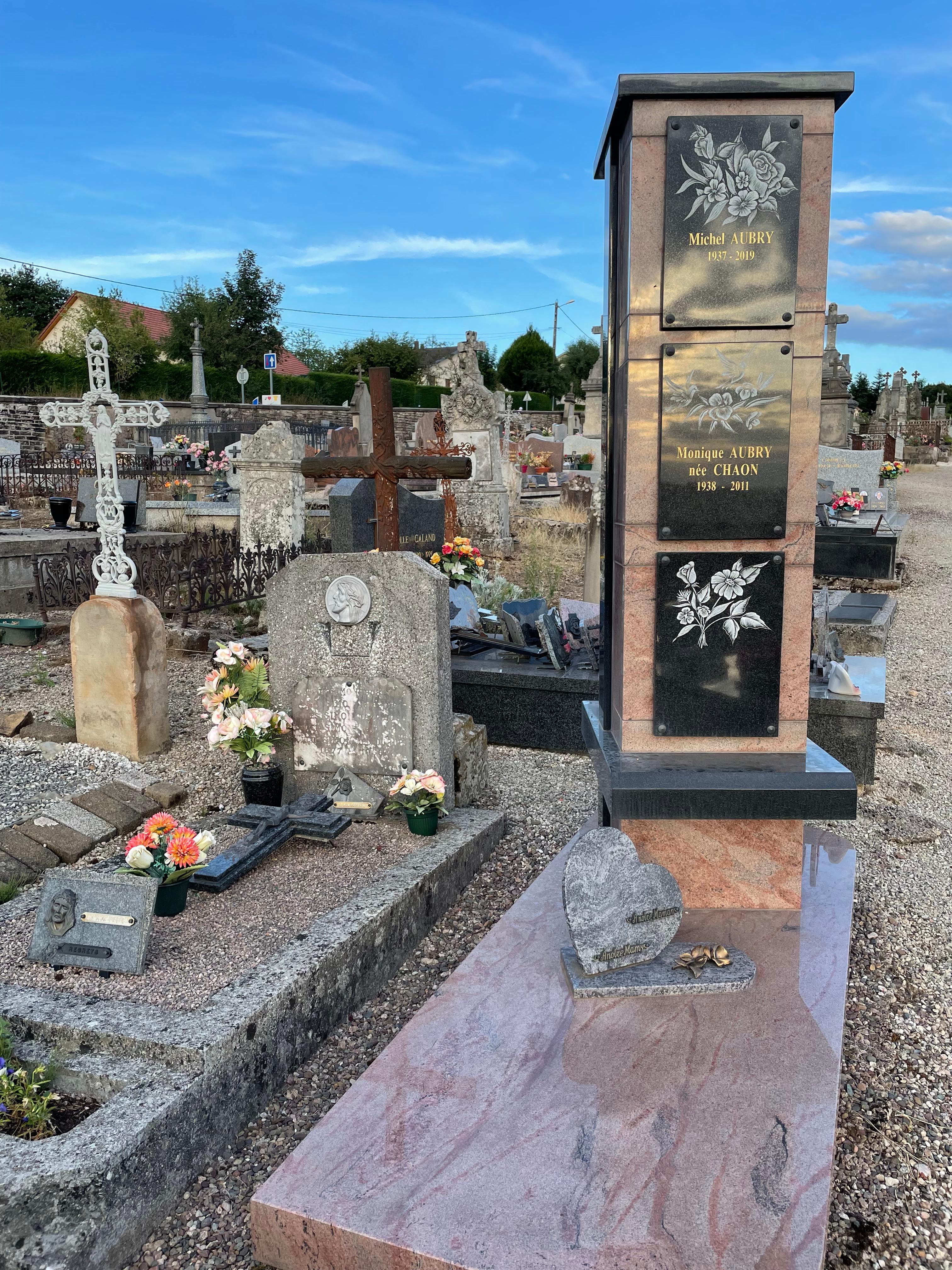 Cimetière de Fougerolles - Cases